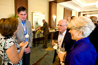 (L to R) Valerie Johnson and Patrick Farrell with Stephen '66 and Joyce Goldmann