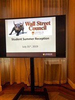 Lehigh Wall Street Council Summer Student Reception 2019